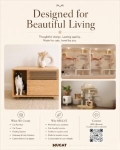 MUCAT เฟอร์นิเจอร์แมวดีไซน์มินิมอลสำหรับบ้านสวย