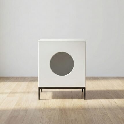 เฟอร์นิเจอร์แมว 2-in-1 รุ่น Cube Home ใช้วางของด้านบนและแมวนอนด้านล่างได้