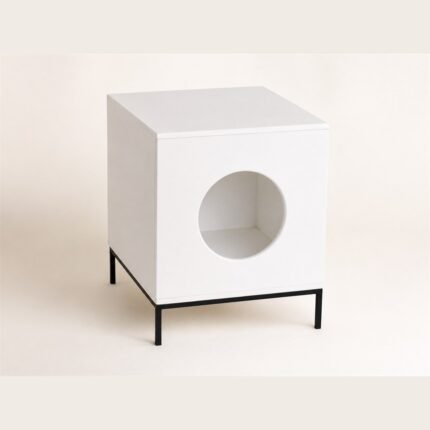MUCAT Cube Home โต๊ะข้างเตียงและบ้านแมว 2-in-1