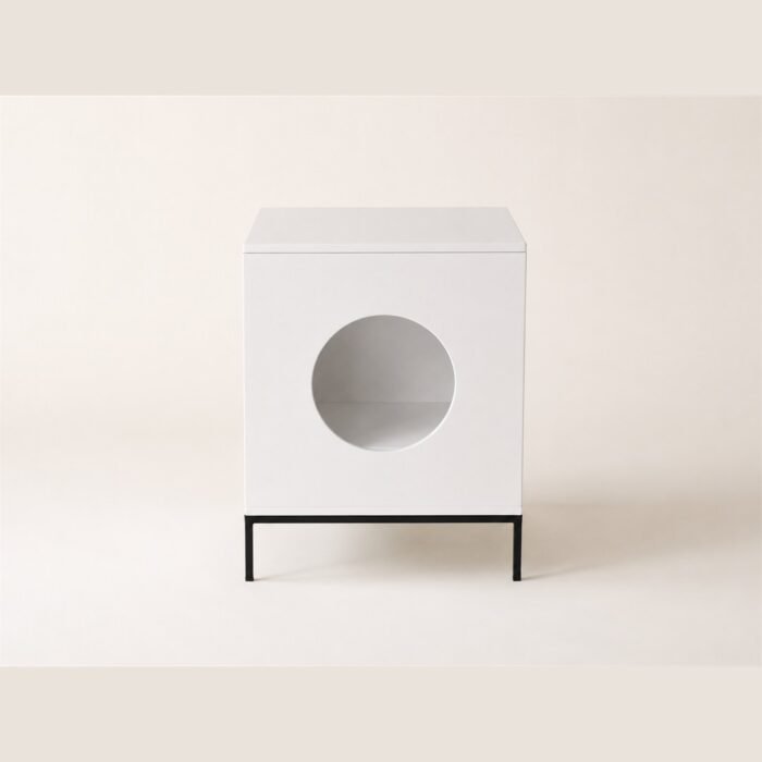 MUCAT Cube Home โต๊ะข้างเตียงและบ้านแมว 2-in-1